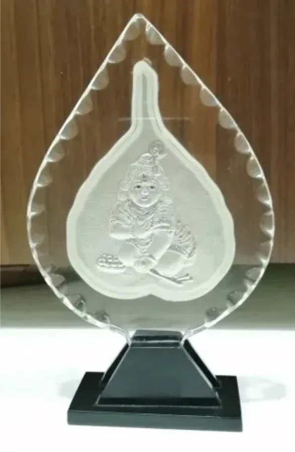 Pure Silver Leaf Frame on Stand