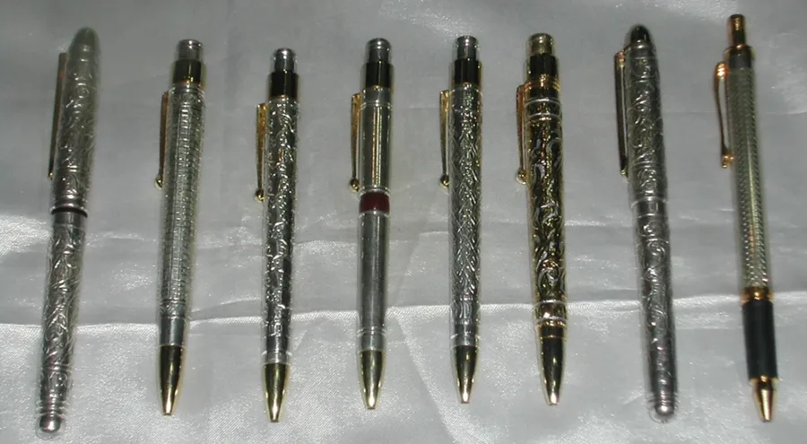 Pure Silver Engraved Pen