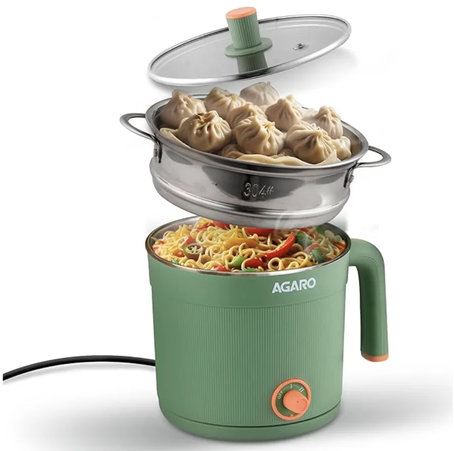 AGARO Multi-Cook Kettle with Steamer
