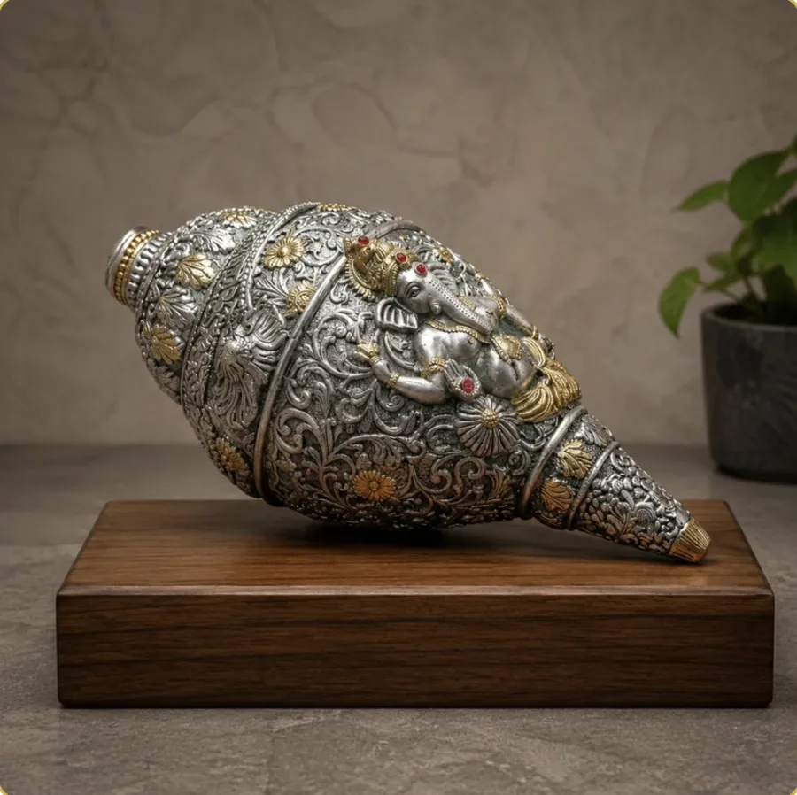 Ganesha Shankh Showpiece
