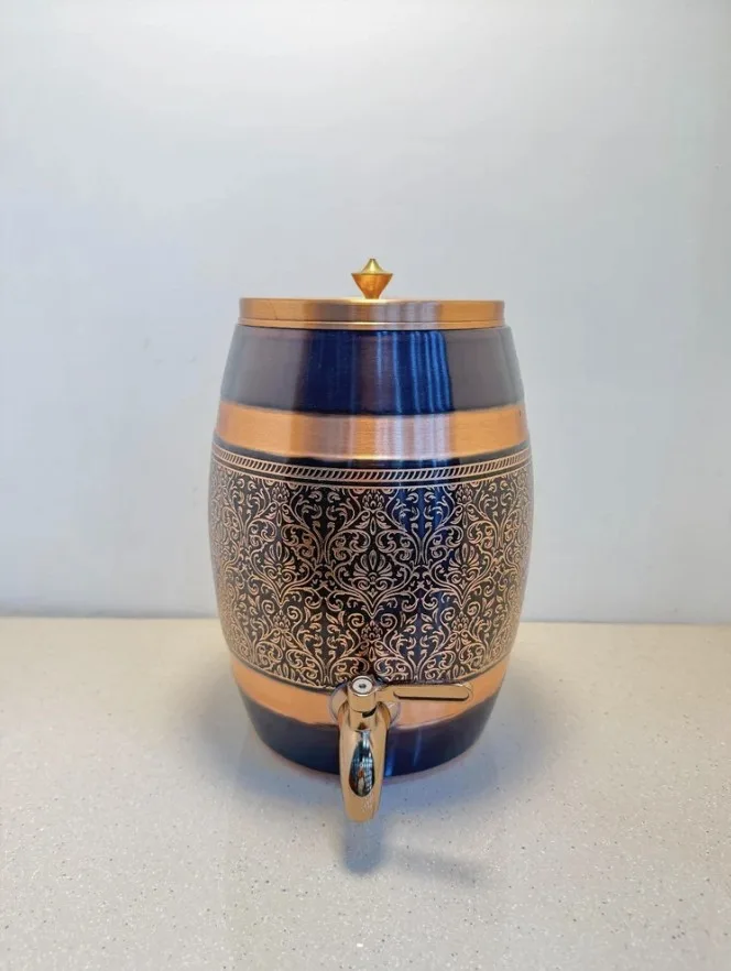 Engraved Copper Water Dispenser