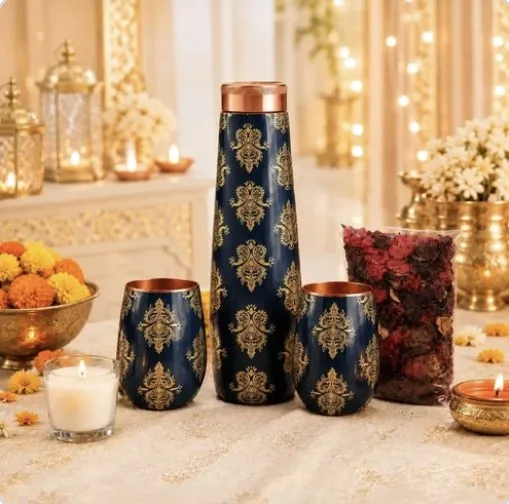 Copper Elegance Floral Gift Set
