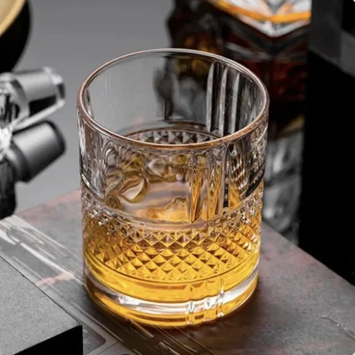 Diamond Cut Crystal Tumbler